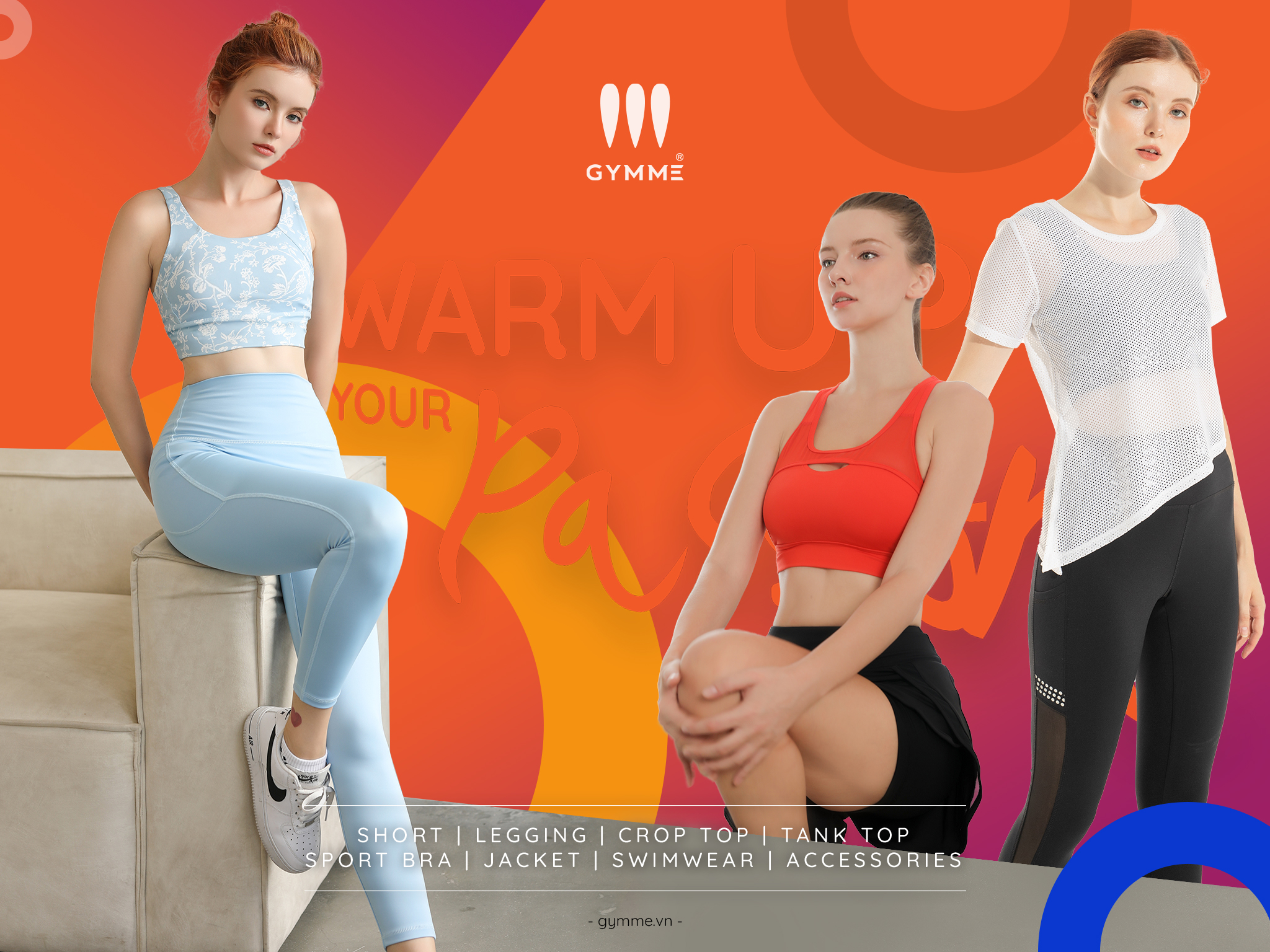 Thương hiệu Gymme - Đồ tập cho gym, yoga và đồ bơi: Sự kết hợp hoàn hảo cho cuộc sống năng động cho phụ nữ