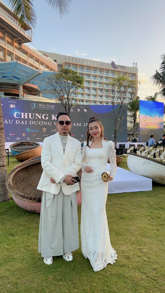 NTK Võ Việt Chung - Chủ tịch cuộc thi Miss Ocean và bà Lê Uyên - CEO thương hiệu Gymme